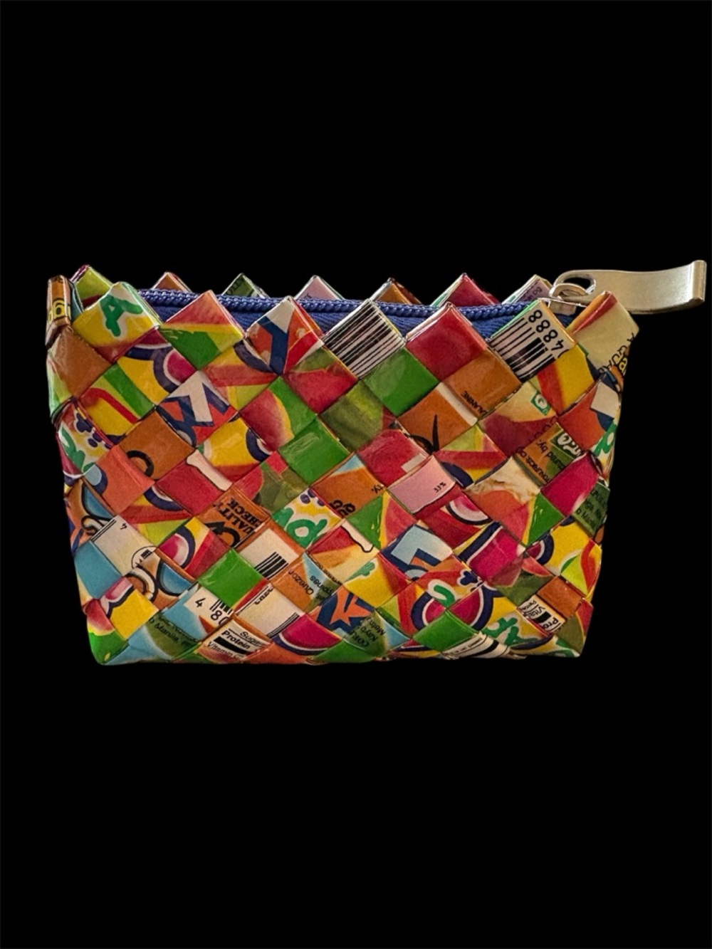 Handwoven Multicolor Recycled Coin Purse